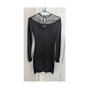 Elegant Black Long Sleeve Dress